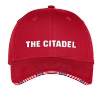 Load image into Gallery viewer, The Citadel, Port Authority® Americana Flag Sandwich Bill Cap - Red
