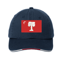 Load image into Gallery viewer, The Citadel, Citadel Club, Summerville, Port Authority® Sandwich Bill Cap with Striped Closure - Navy
