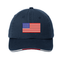 Load image into Gallery viewer, The Citadel, Citadel Club, Summerville, Port Authority® Sandwich Bill Cap with Striped Closure - Navy
