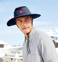 Load image into Gallery viewer, The Citadel, Big Red, Club Sports, Sailing Outdoor Ventilated Wide Brim Hat
