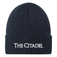 Load image into Gallery viewer, The Citadel, Port Authority® Rib Knit Cuff Beanie - Navy
