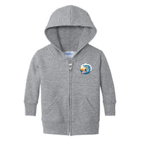 Load image into Gallery viewer, The Citadel, Spike Surfing, Port &amp; Co™ Infant Core Fleece Full-Zip Hooded Sweatshirt - Gray
