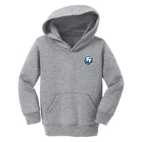 Load image into Gallery viewer, The Citadel, Bulldog, Port &amp; Co™ Toddler Core Fleece Pullover Hooded Sweatshirt - Gray
