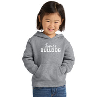 Load image into Gallery viewer, The Citadel, Junior Bulldog, Port &amp; Co™ Toddler Core Fleece Pullover Hooded Sweatshirt - Gray
