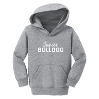 Load image into Gallery viewer, The Citadel, Junior Bulldog, Port &amp; Co™ Toddler Core Fleece Pullover Hooded Sweatshirt - Gray
