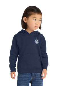 Load image into Gallery viewer, The Citadel, C Spike, Port &amp; Co™ Toddler Core Fleece Pullover Hooded Sweatshirt - Navy
