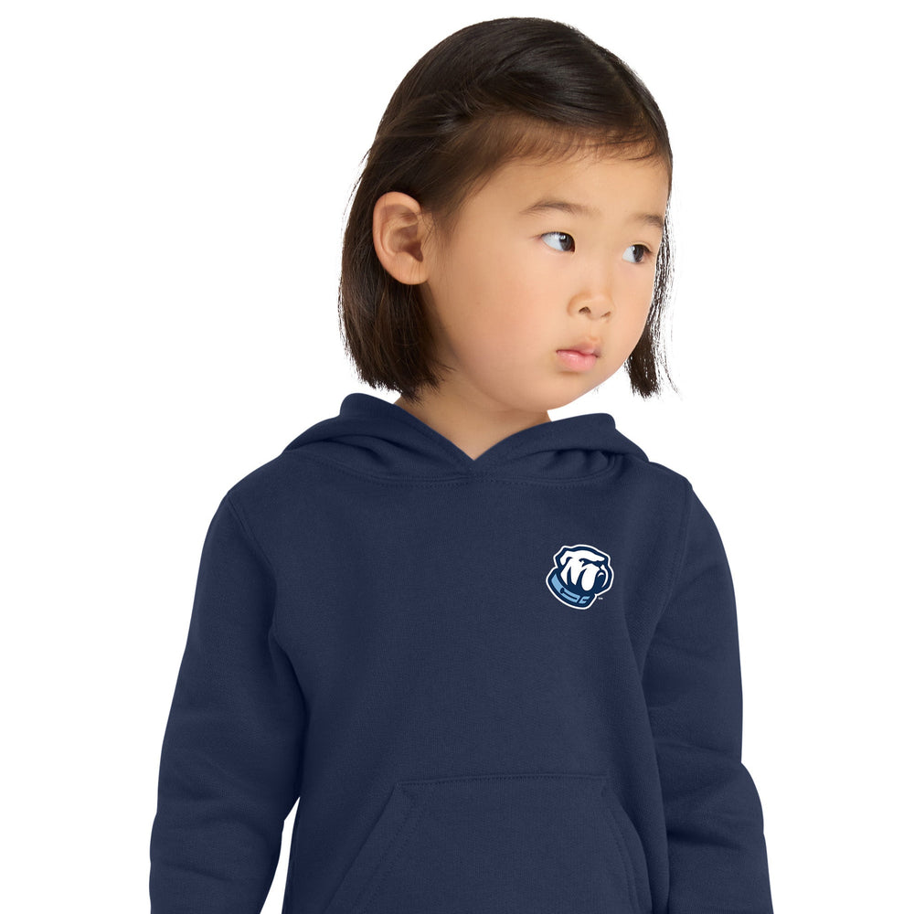 The Citadel, Bulldog, Port & Co™ Toddler Core Fleece Pullover Hooded Sweatshirt - Navy