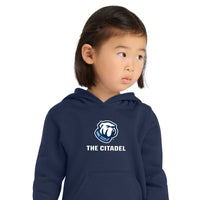 Load image into Gallery viewer, The Citadel Bulldog, Port &amp; Co™ Toddler Core Fleece Pullover Hooded Sweatshirt - Navy
