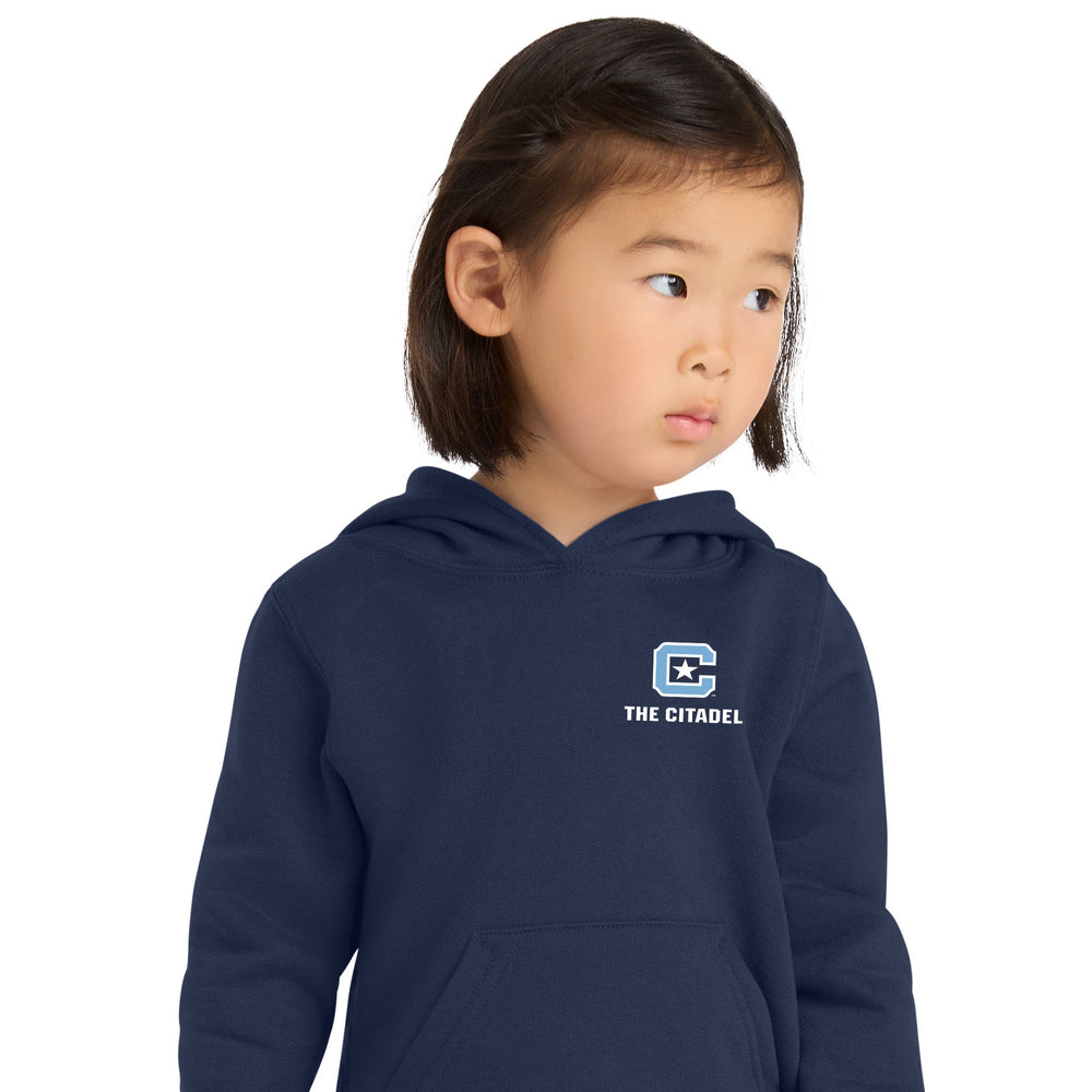 The Citadel, C Star, Port & Co™ Toddler Core Fleece Pullover Hooded Sweatshirt - Navy