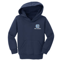 Load image into Gallery viewer, The Citadel, C Star, Port &amp; Co™ Toddler Core Fleece Pullover Hooded Sweatshirt - Navy
