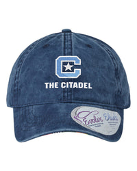 Load image into Gallery viewer, The Citadel, Citadel C, Women&#39;s Pigment-Dyed with Fashion Undervisor Cap Navy
