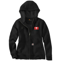 Load image into Gallery viewer, The Citadel, Big Red Flag, Carhartt® Women’s Clarksburg Full-Zip Hoodie - Black
