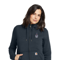 Load image into Gallery viewer, The Citadel, Spike, Carhartt® Women’s Clarksburg Full-Zip Hoodie - Navy
