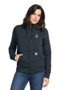 Load image into Gallery viewer, The Citadel, Spike, Carhartt® Women’s Clarksburg Full-Zip Hoodie - Navy
