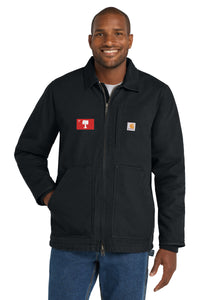 Load image into Gallery viewer, The Citadel, Big Red Flag, Carhartt® Sherpa-Lined Coat - Black
