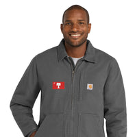 Load image into Gallery viewer, The Citadel, Big Red Flag, Carhartt® Sherpa-Lined Coat - Grey
