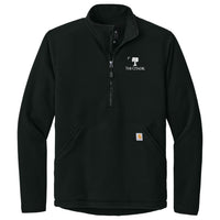 Load image into Gallery viewer, The Citadel, Big Red, Carhartt® Textured 1/2-Zip Fleece Jacket - Black
