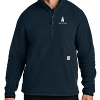 Load image into Gallery viewer, The Citadel, Barracks, Carhartt® Textured 1/2-Zip Fleece Jacket - Navy
