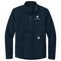 Load image into Gallery viewer, The Citadel, Big Red, Carhartt® Textured 1/2-Zip Fleece Jacket - Navy
