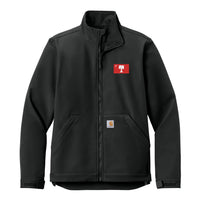 Load image into Gallery viewer, The Citadel, Big Red Flag, Carhartt® Rain Defender® Soft Shell Jacket - Black
