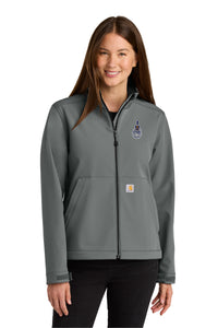 Load image into Gallery viewer, The Citadel, Spike, Carhartt® Women’s Rain Defender® Soft Shell Jacket - Grey
