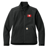 Load image into Gallery viewer, The Citadel, Big Red Flag, Carhartt® Women’s Rain Defender® Soft Shell Jacket - Black
