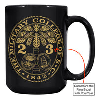 Load image into Gallery viewer, The Citadel, Customized Year, Ring Bezel Black Mug - 15oz
