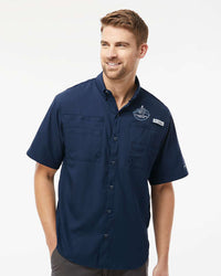 Load image into Gallery viewer, The Citadel, Alumni Club, Northwest Georgia, Columbia - PFG Tamiami™ II Short Sleeve Shirt- Navy
