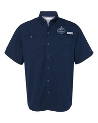 Load image into Gallery viewer, The Citadel, Alumni Club, Northwest Georgia, Columbia - PFG Tamiami™ II Short Sleeve Shirt- Navy
