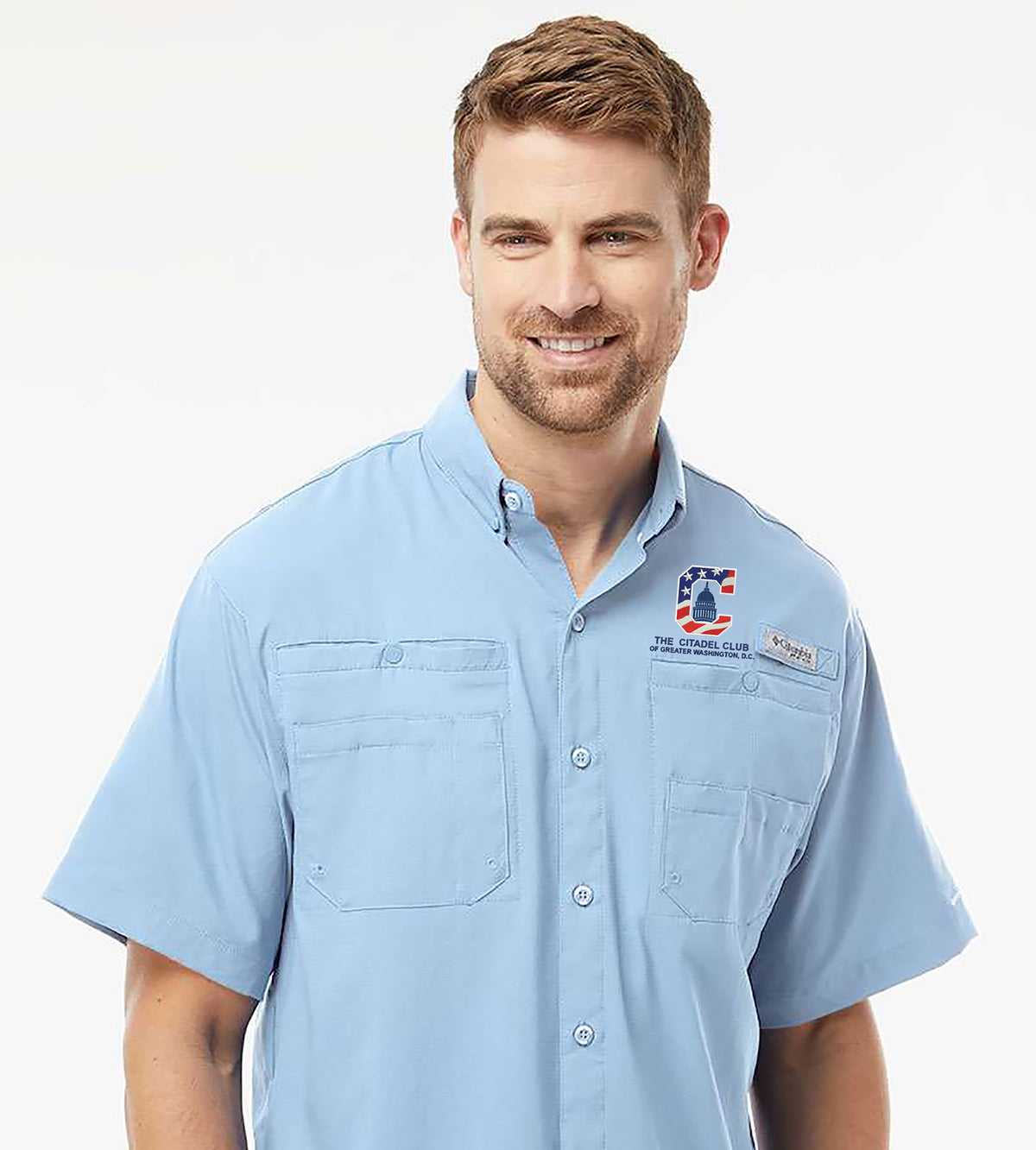 The Citadel, Alumni Club, Greater Washington D.C., Columbia - PFG Tamiami™ II Short Sleeve Shirt- Sail