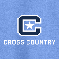 Load image into Gallery viewer, 18500 The Citadel Block C Star logo, Sports - Cross Country,  Heavy Blend™ Hooded Unisex Sweatshirt Carolina Blue
