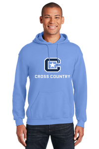 Load image into Gallery viewer, 18500 The Citadel Block C Star logo, Sports - Cross Country,  Heavy Blend™ Hooded Unisex Sweatshirt Carolina Blue
