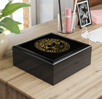 Load image into Gallery viewer, The Citadel, Ring Bezel, Customized Year Jewelry Box
