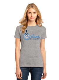 Load image into Gallery viewer, The Citadel, Spike, Class Of 2018 Women’s Perfect Weight ® Tee- Heathered Steel
