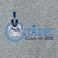 Load image into Gallery viewer, The Citadel, Spike, Class Of 2018 Women’s Perfect Weight ® Tee- Heathered Steel
