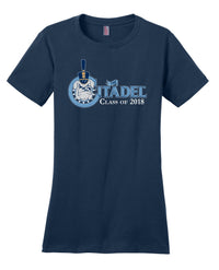 Load image into Gallery viewer, The Citadel, Spike, Class Of 2018 Women’s Perfect Weight ® Tee- Navy
