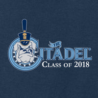 Load image into Gallery viewer, The Citadel, Spike, Class Of 2018 Women’s Perfect Weight ® Tee- Navy
