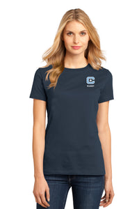 Load image into Gallery viewer, The Citadel, Club Sports - Rugby, District ® Women’s Perfect Weight ® T-Shirt - Navy
