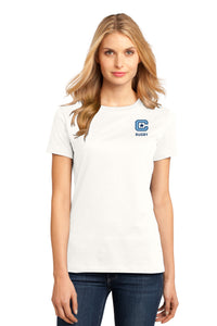 Load image into Gallery viewer, The Citadel, Club Sports - Rugby, District ® Women’s Perfect Weight ® T-Shirt - White
