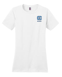 Load image into Gallery viewer, The Citadel, Club Sports - Rugby, District ® Women’s Perfect Weight ® T-Shirt - White

