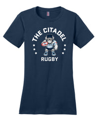 Load image into Gallery viewer, The Citadel, Club Sports - Rugby, District ® Women’s Perfect Weight ® T-Shirt - Navy
