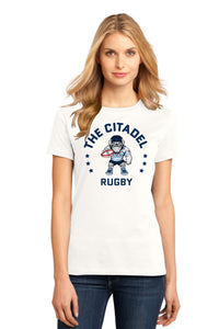Load image into Gallery viewer, The Citadel, Club Sports - Rugby, District ® Women’s Perfect Weight ® T-Shirt - White
