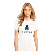 Load image into Gallery viewer, The Citadel, Barracks, District ® Women’s Perfect Weight ® T-Shirt - Grey
