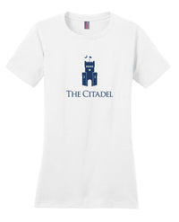 Load image into Gallery viewer, The Citadel, Barracks, District ® Women’s Perfect Weight ® T-Shirt - White
