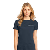 Load image into Gallery viewer, The Citadel, Palm Tree, District ® Women’s Perfect Weight ® T-Shirt - Navy

