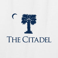 Load image into Gallery viewer, The Citadel, Palm Tree, District ® Women’s Perfect Weight ® T-Shirt - White
