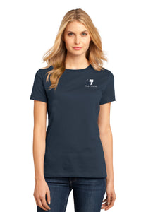 Load image into Gallery viewer, The Citadel, Palm Tree, District ® Women’s Perfect Weight ® T-Shirt - Navy
