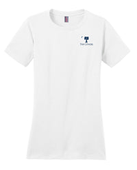 Load image into Gallery viewer, The Citadel, Palm Tree, District ® Women’s Perfect Weight ® T-Shirt - White
