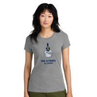 Load image into Gallery viewer, The Citadel, Alumni Spike, District ® Women’s Perfect Weight ® T-Shirt - Grey
