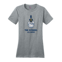 Load image into Gallery viewer, The Citadel, Alumni Spike, District ® Women’s Perfect Weight ® T-Shirt - Grey
